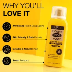New Wonder Bond Spray Mega Yellow 80 ml Curly & Coily Accessories|Perücken & Extensions