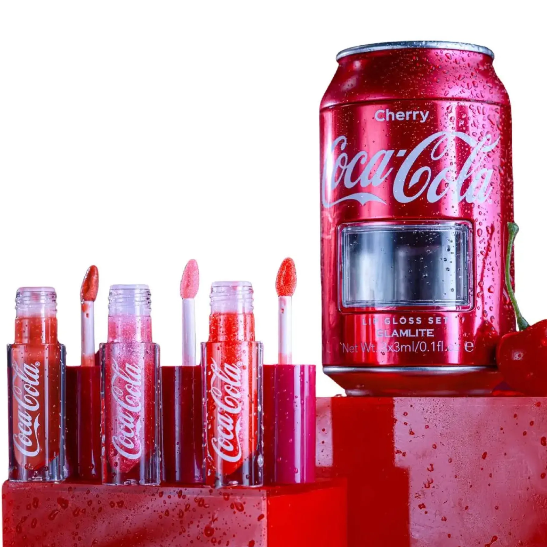 New x Coca-Cola Cherry Lip Gloss Set Lipgloss|Veganer Lipgloss