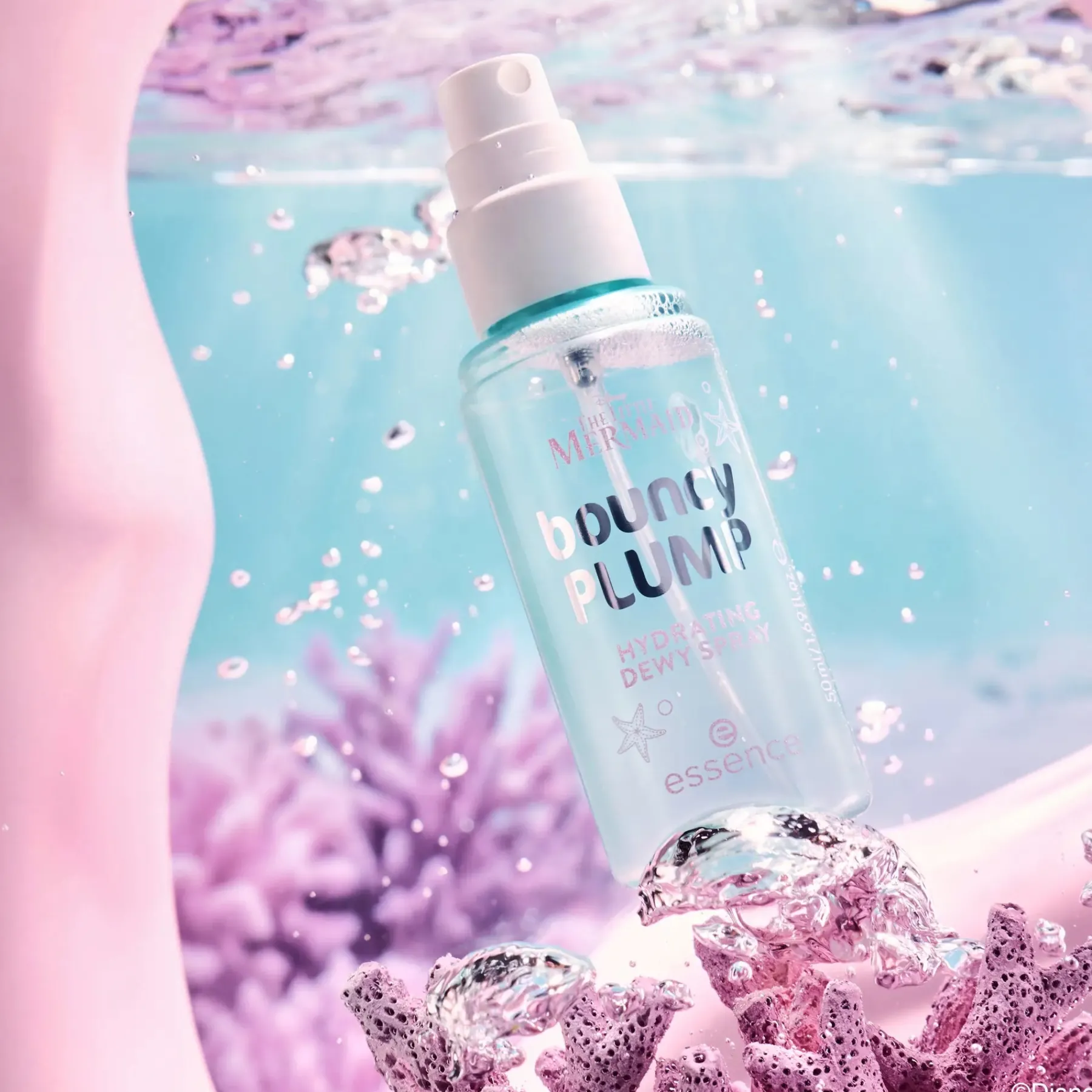 Sale X Disney The Little Mermaid Bouncy Plump Hydrating Dewy Spray Make A Splash Fixier Spray|Setting Spray