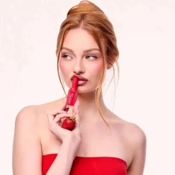 New X Fluff Peptide Plumping Lipstick Strawberry Kiss Lippenstift|Veganer Lip Plumper