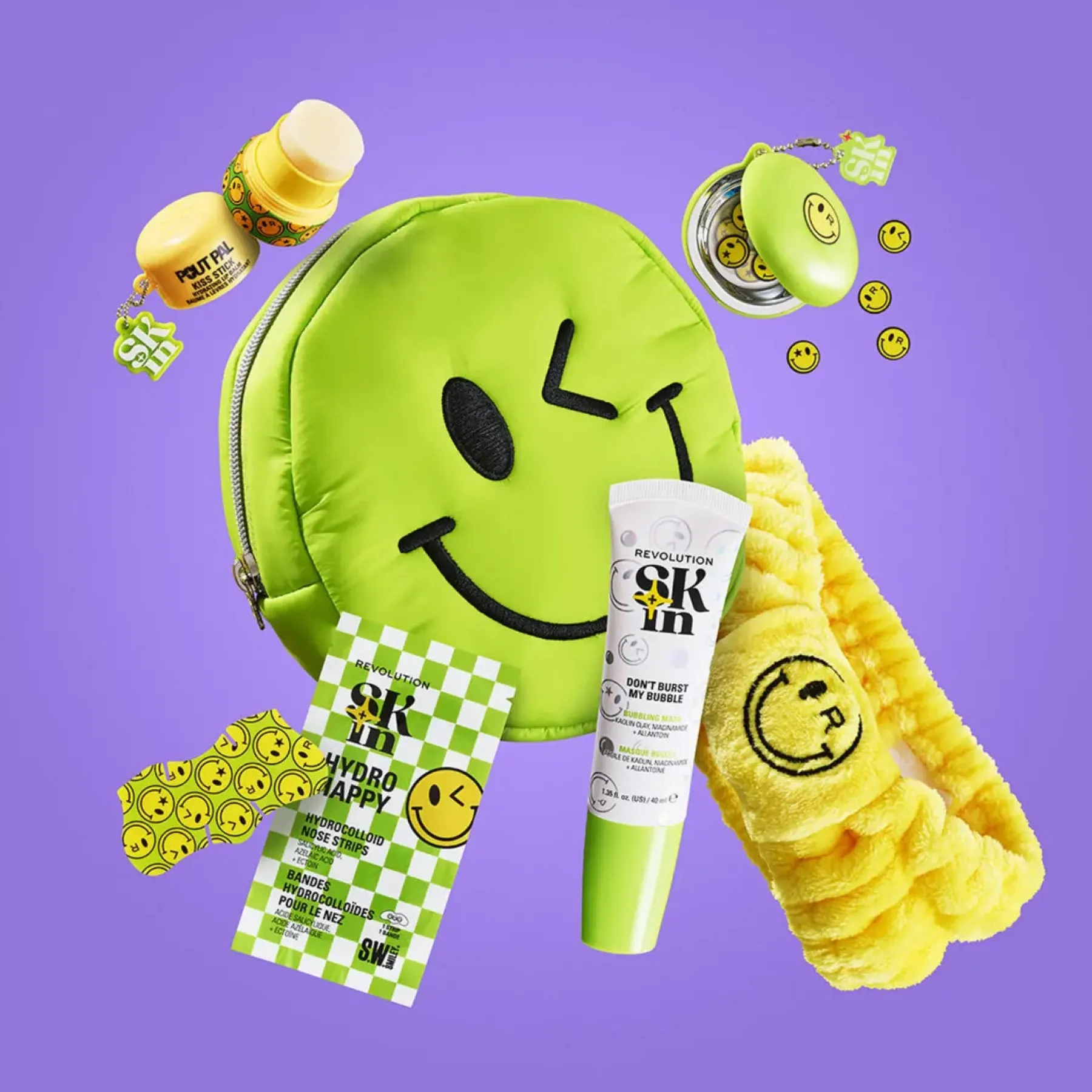 New x S.W.Smiley Don't Burst My Bubble Bubbling Mask Vegan Pflege|Gesichtsmasken