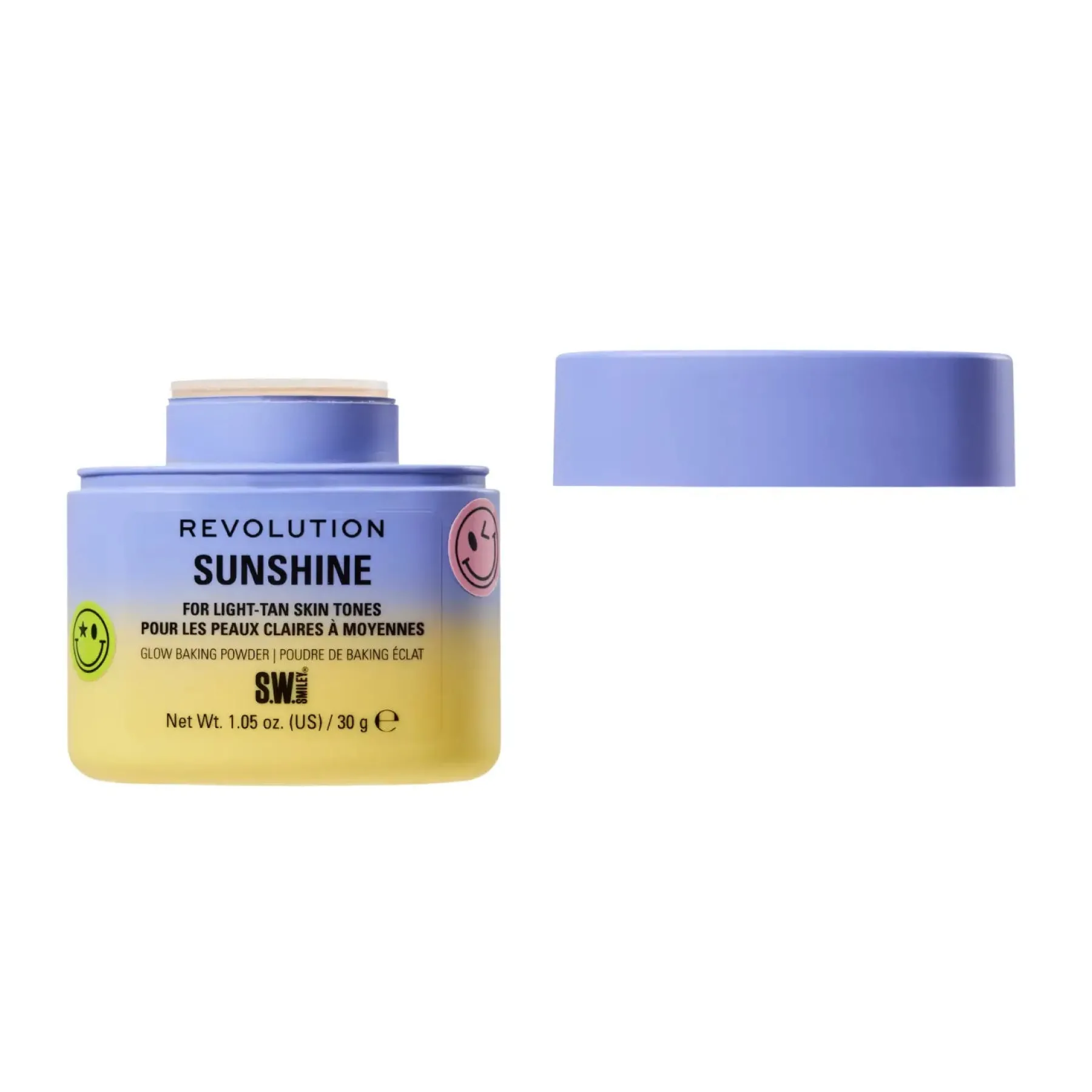 New x S.W.Smiley Sunshine Baking Powder Make-Up Puder|Vegane Makeup Puder